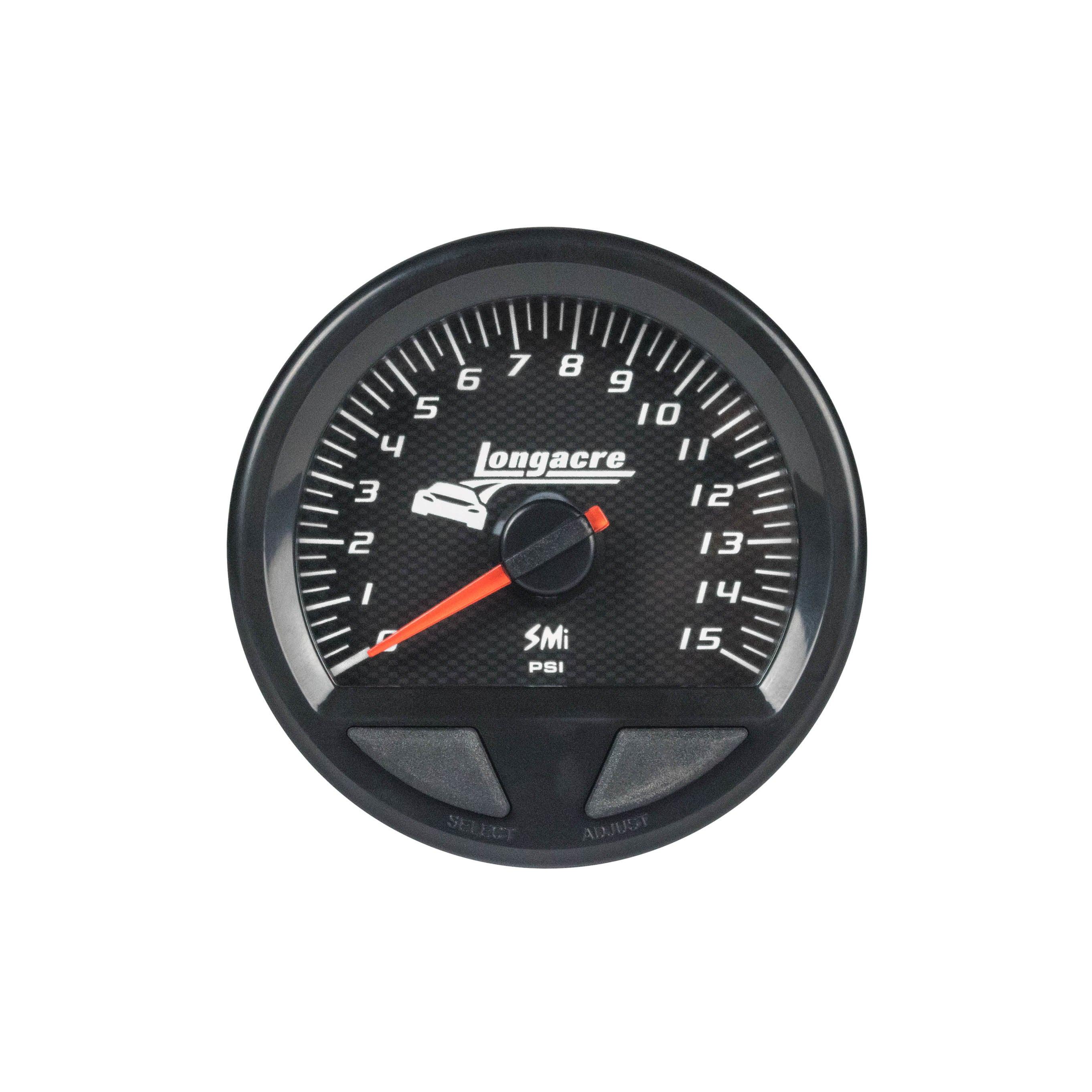 Waterproof SMI Fuel Pressure Gauge 0-15psi - Burlile Performance Products