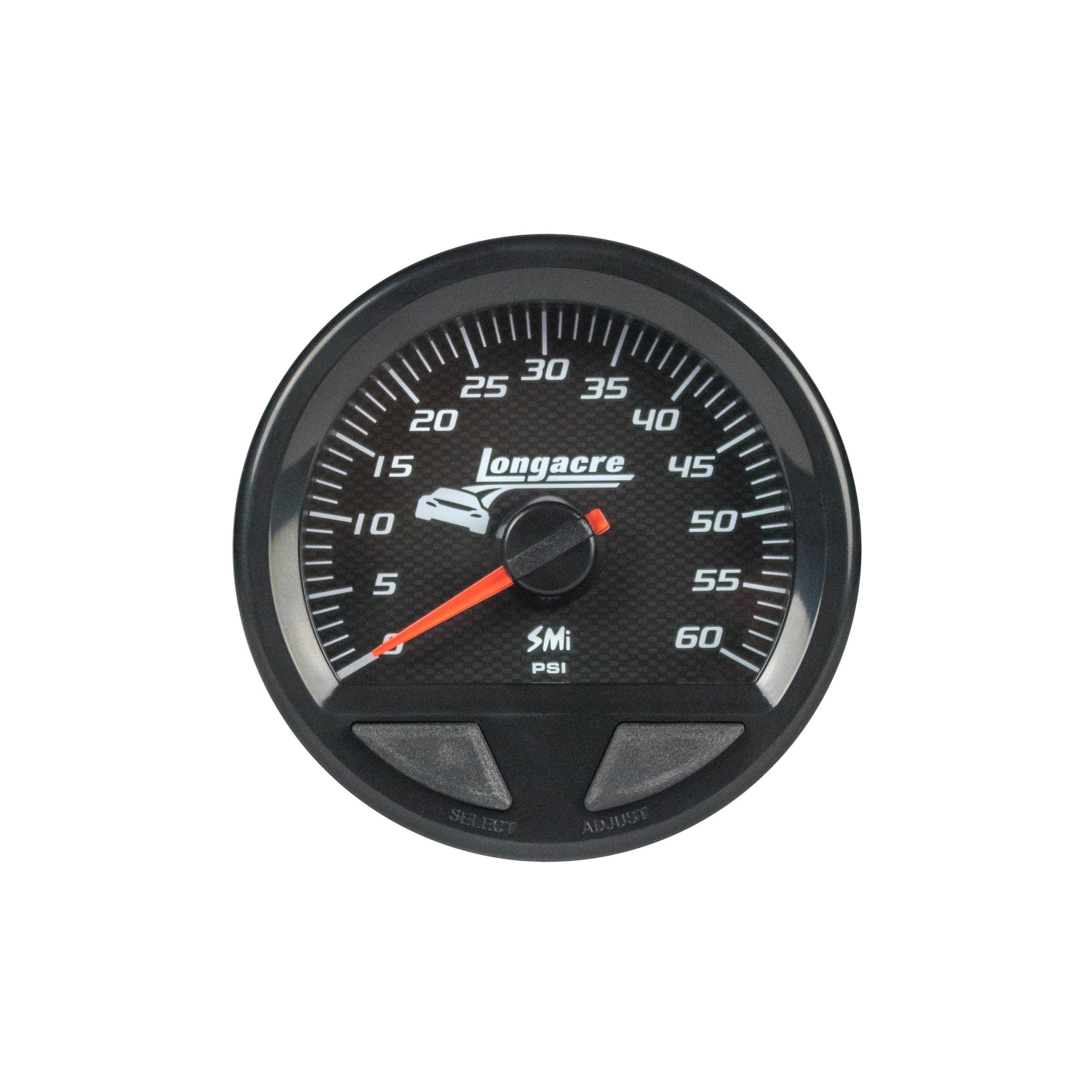 Waterproof SMI Water Pressure Gauge 0-60psi - Burlile Performance Products