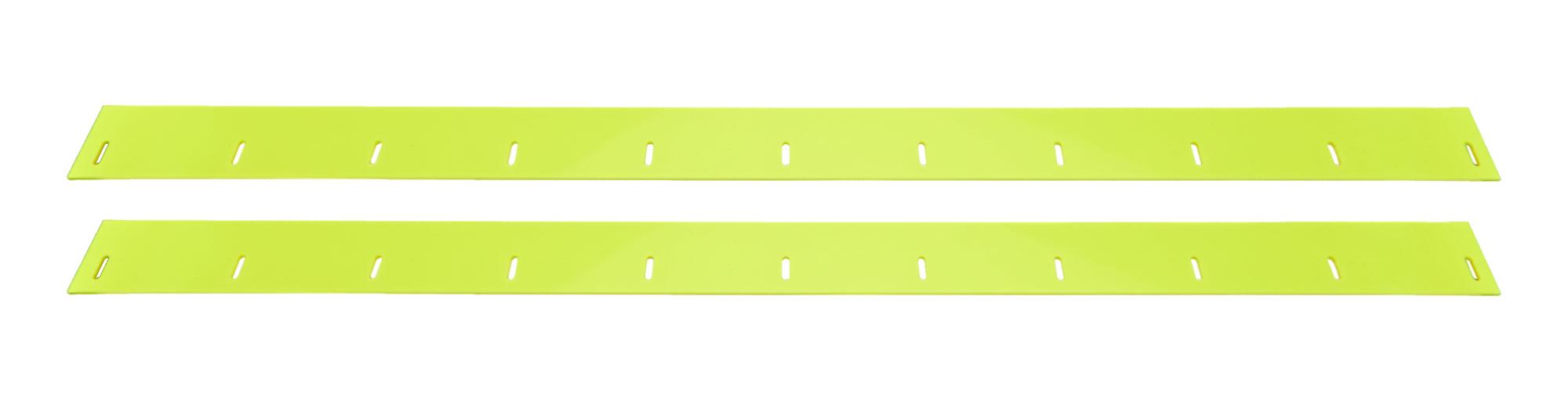 Wear Strips Plastic Pair Lower Nose Flour Yellow - Burlile Performance Products