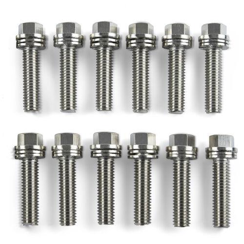 Wedge Locking Header Bolts 3/8 x 1in L (12) - Burlile Performance Products
