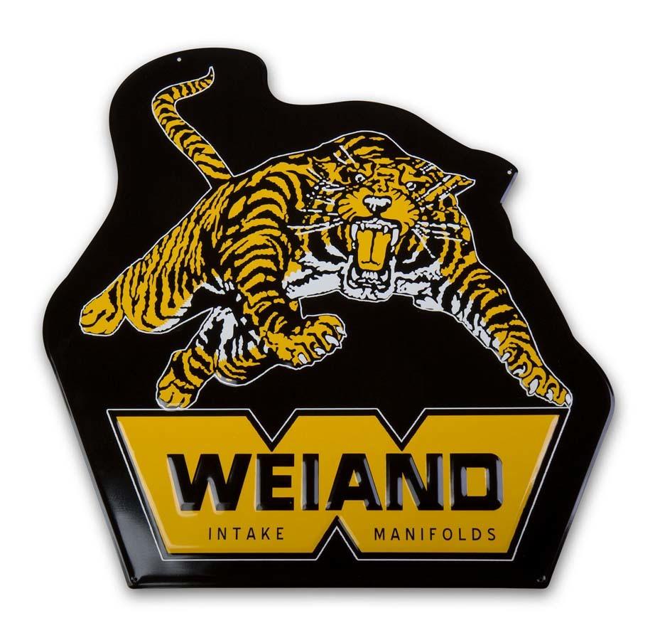 Weiand Metal Sign - Tiger - Burlile Performance Products