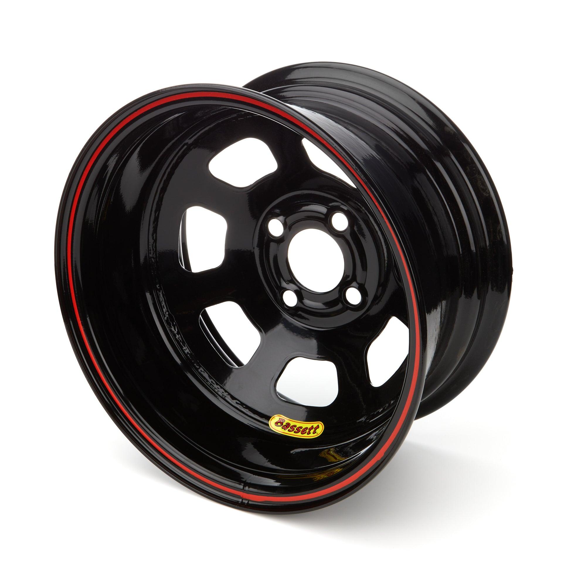 Wheel 14x7 D-Hole 4x 4.25in 1in BS Black - Burlile Performance Products