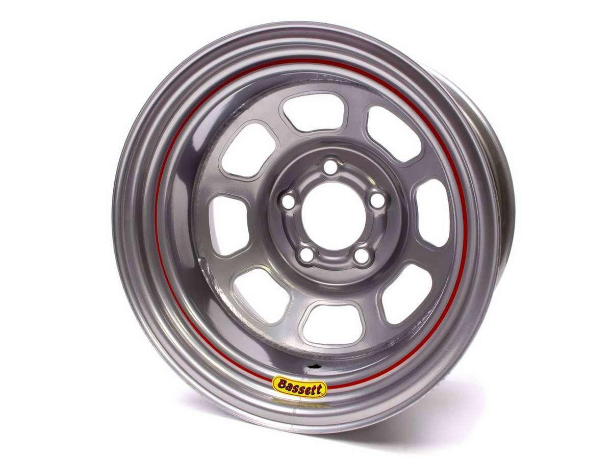 Wheel 14x7 D-Hole 5x 4.5in 3.75in BS Silver - Burlile Performance Products