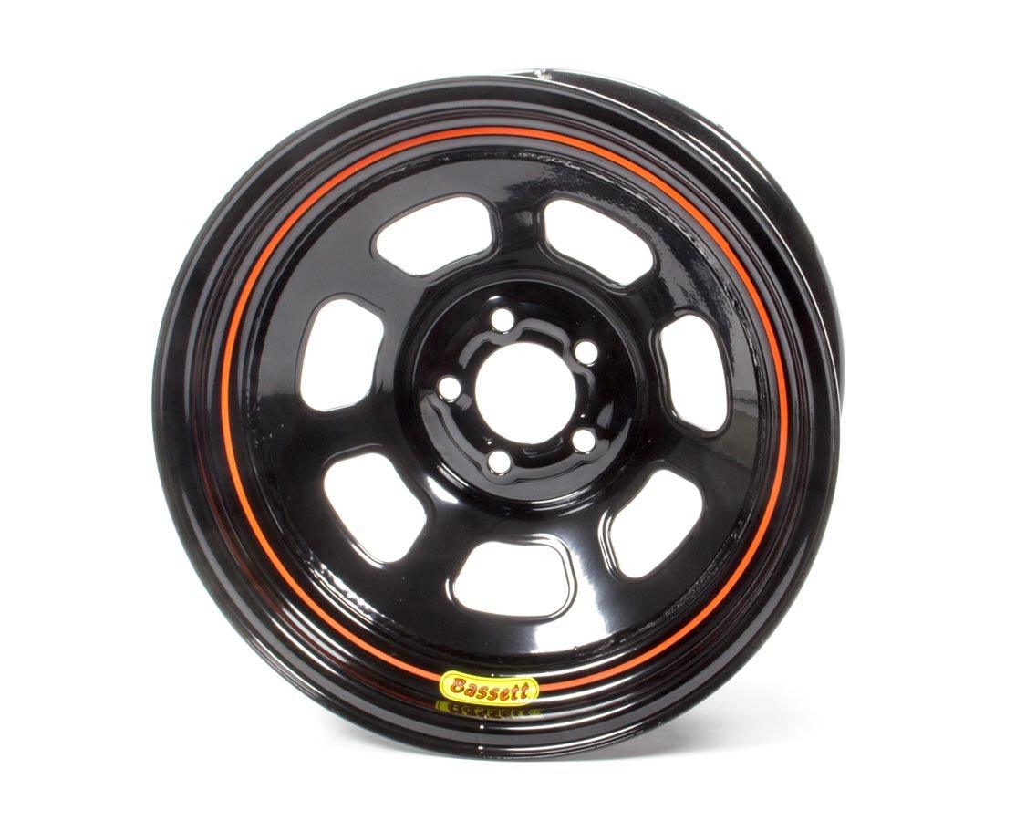 Wheel 15x7 5x100mm D- Hole 3in BS Black - Burlile Performance Products