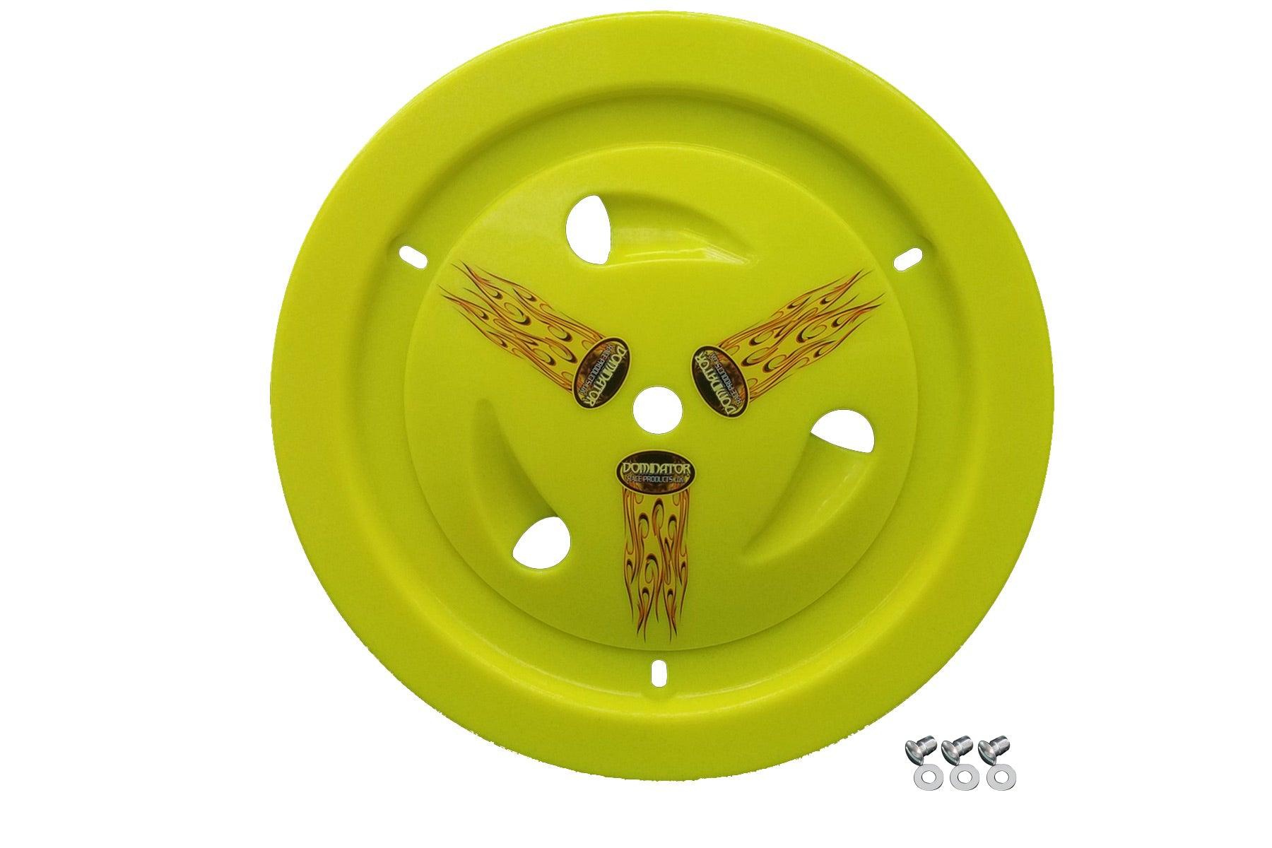 Wheel Cover Dzus-On Fluo Yellow Real Style - Burlile Performance Products