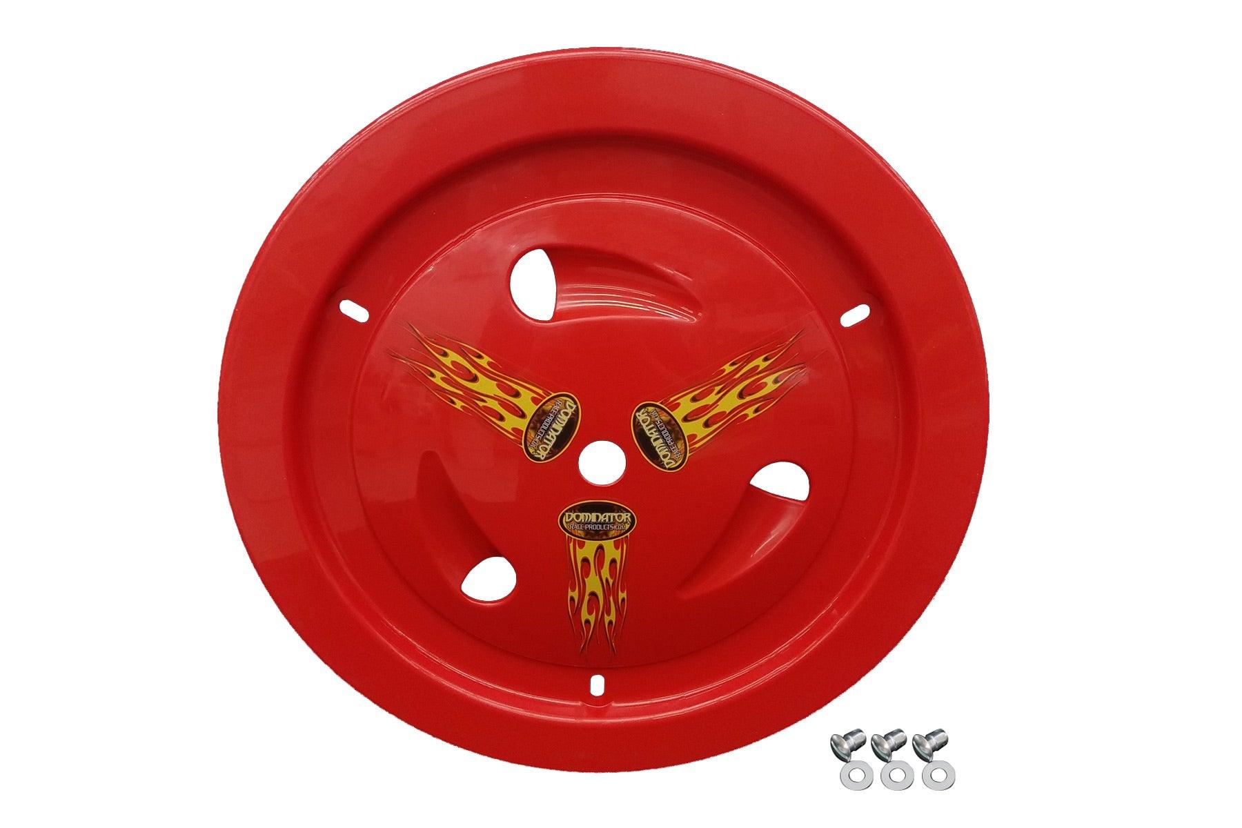 Wheel Cover Dzus-On Red Real Style - Burlile Performance Products