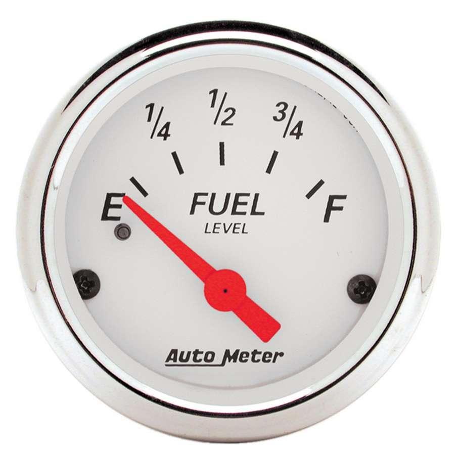 White Fuel Level Gauge - Burlile Performance Products