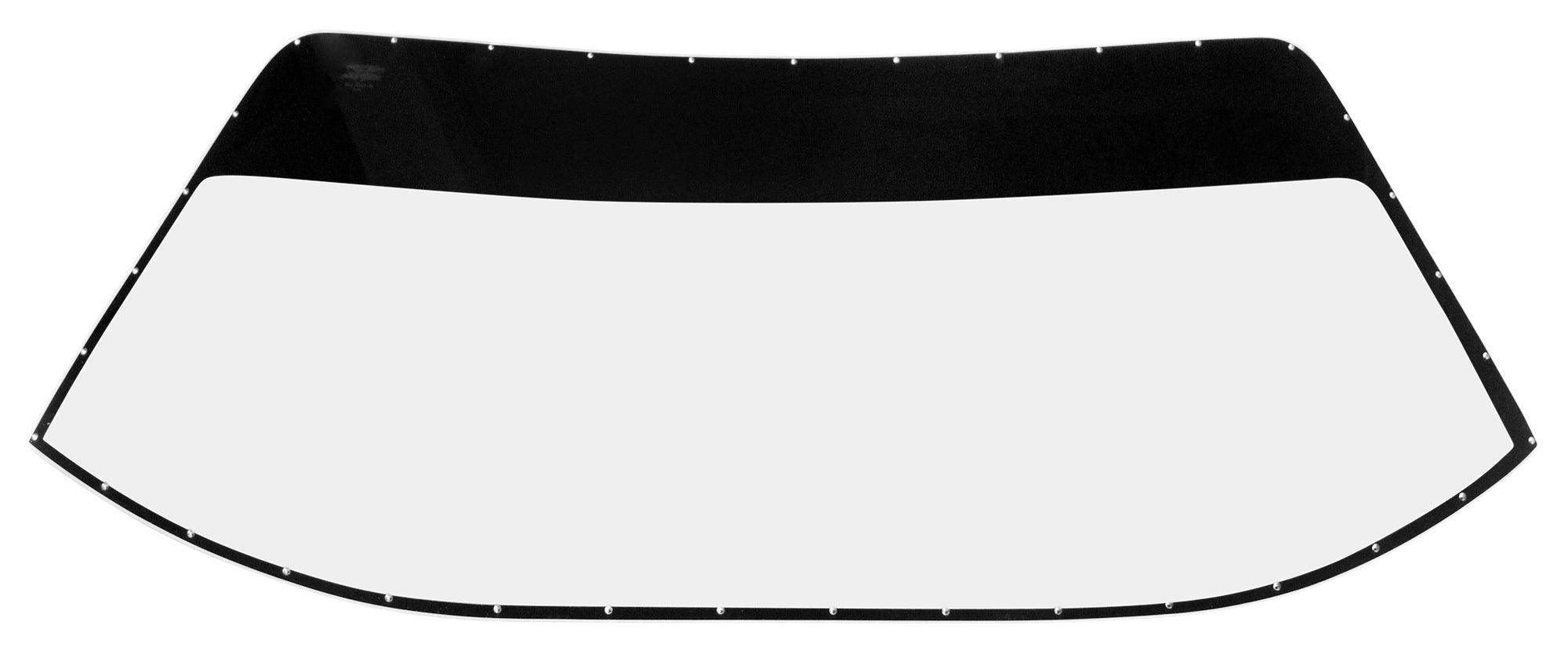 Windshield Precut and Drilled w/Blk Border - Burlile Performance Products