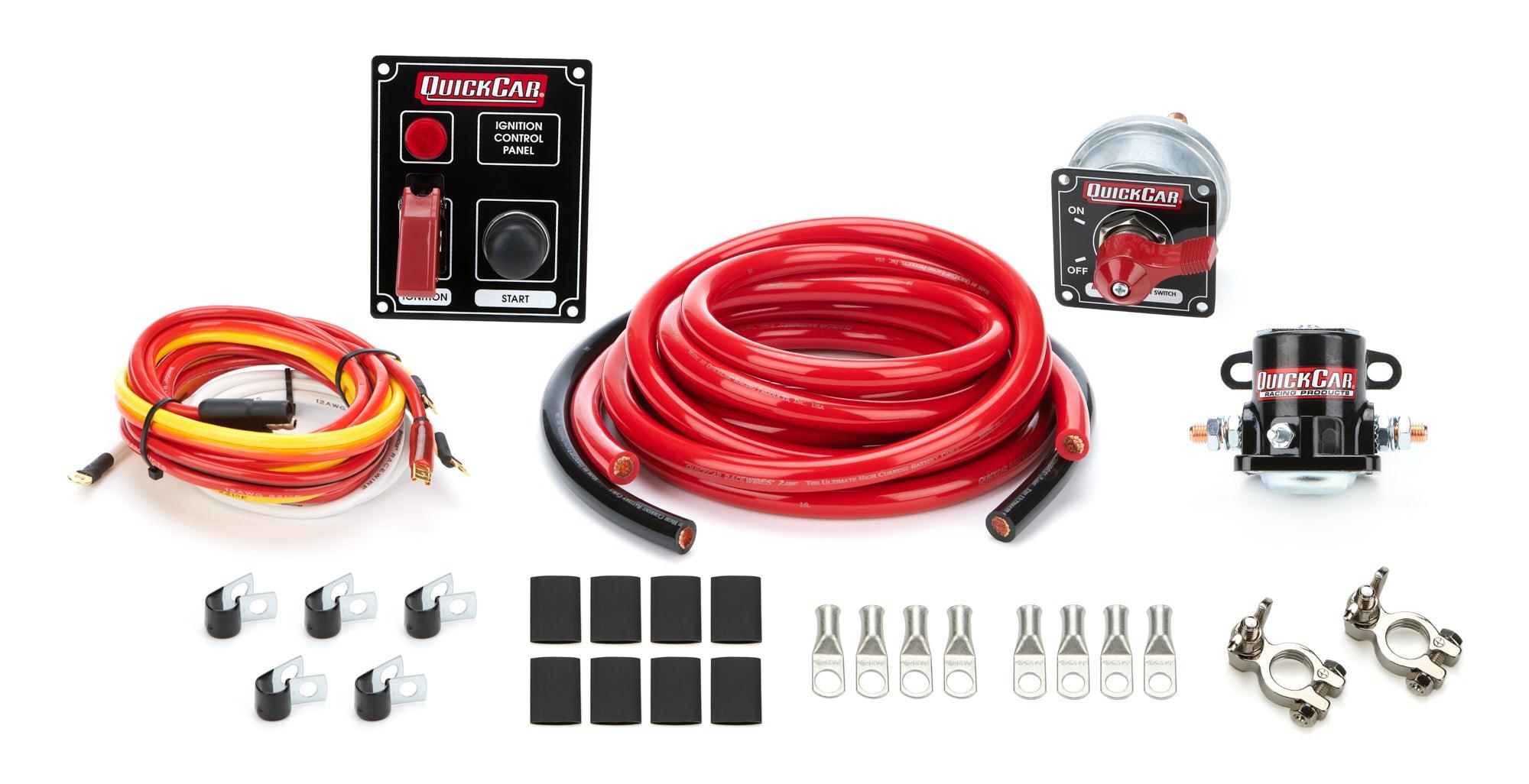 Wiring Kit 2 Gauge with Black 50-853 Panel - Burlile Performance Products