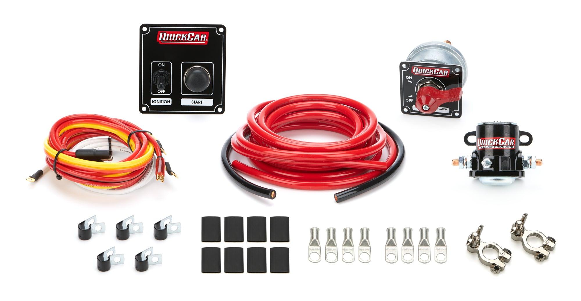 Wiring Kit 4 Gauge with Black 50-802 Panel - Burlile Performance Products