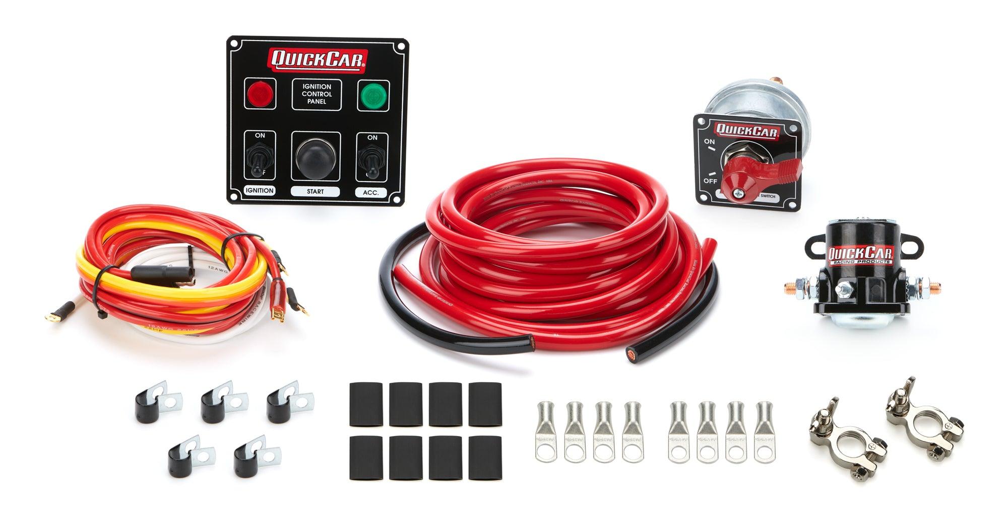 Wiring Kit 4 Gauge with Black 50-822 Panel - Burlile Performance Products
