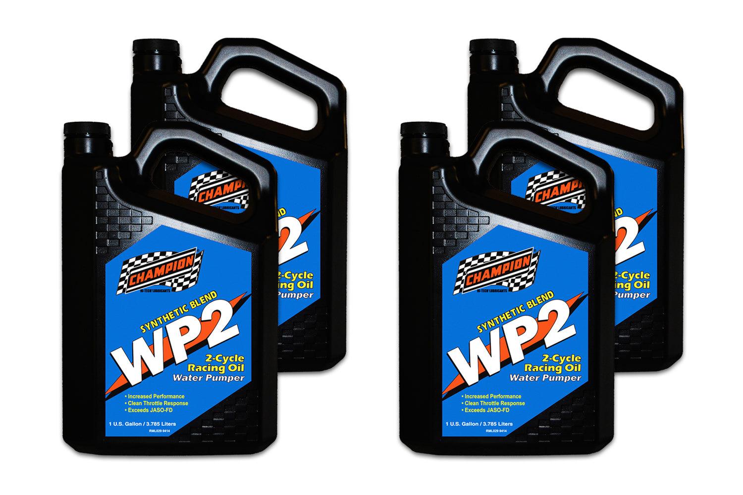 WP2 2 Cycle Racing Oil JASO FD Case 4 x 1Gallon - Burlile Performance Products